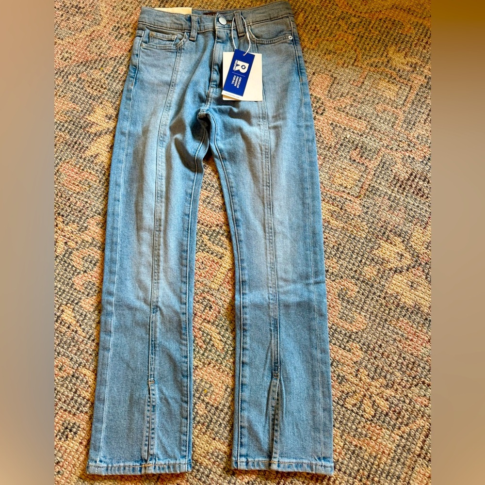 NWT DL1961 straight high rise jeans - girls size 12